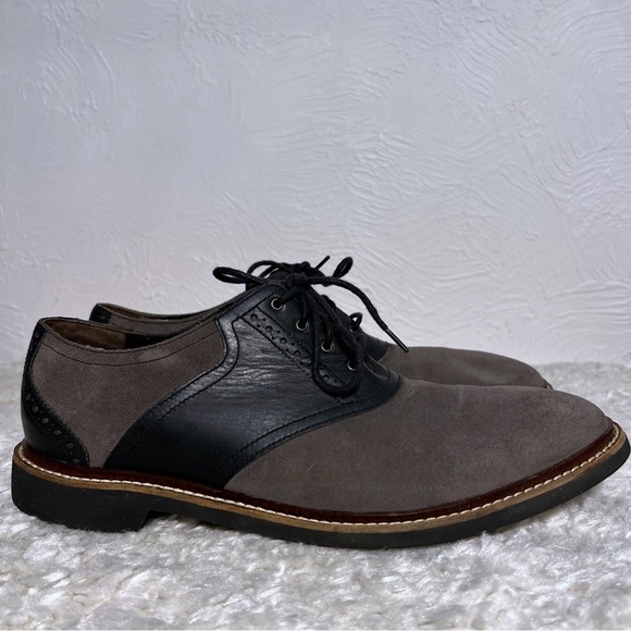 Cole Haan Shoes Mens Grand OS Two Tone Leather Saddle Oxfords Shoes Taupe SZ 10 main image 11